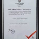 certyfikat firmy hermes