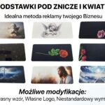 podkładki pod znicze i kwiaty